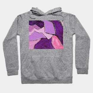 Purple Rose Pink Abstract Art Hoodie